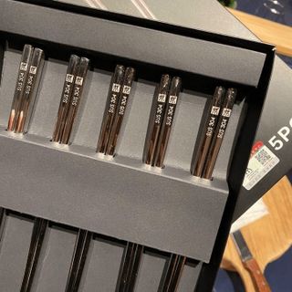 HỘP 5 ĐÔI ĐŨA INOX 304 CAO CẤP ZWILLING NOVA KÈM HỘP SANG TRỌNG, CHỐNG TRƠN TRƯỢT TIÊU CHUẨN ĐỨC CTB158 - BECHIP