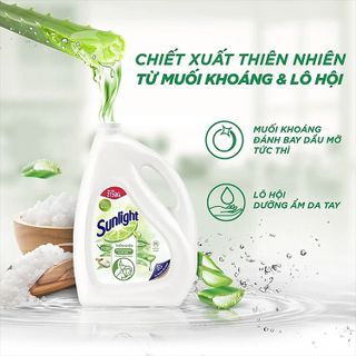 NƯỚC RỬA CHÉN SUNLIGHT THIÊN NHIÊN CAN 3.6 KG CTB319 - BECHIP