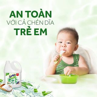 NƯỚC RỬA CHÉN SUNLIGHT THIÊN NHIÊN CAN 3.6 KG CTB319 - BECHIP
