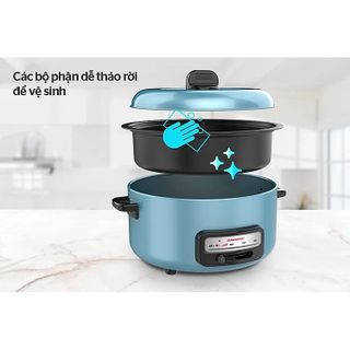 NỒI LẨU ĐA NĂNG SUNHOUSE SHD4527 - LÒNG NỒI CHỐNG DÍNH CAO CẤP, DUNG TÍCH 3.5L, CÔNG SUẤT 1300W CTB327 - BECHIP