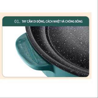 CHẢO ĐIỆN ĐA NĂNG CHỐNG DÍNH 22CM CTB573 - BECHIP
