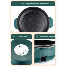 CHẢO ĐIỆN ĐA NĂNG CHỐNG DÍNH 22CM CTB573 - BECHIP