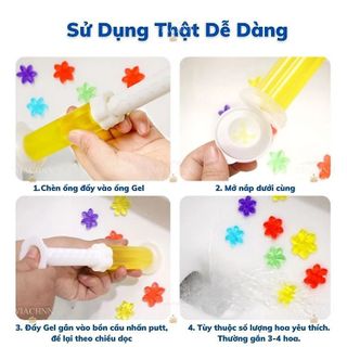 GEL KHỬ MÙI BỒN CẦU, TOILET HÌNH BÔNG HOA HƯƠNG THƠM DỄ CHỊU CTB210 - BECHIP