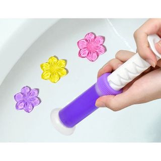 GEL KHỬ MÙI BỒN CẦU, TOILET HÌNH BÔNG HOA HƯƠNG THƠM DỄ CHỊU CTB210 - BECHIP