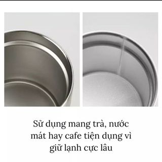 LY GIỮ NHIỆT INOX, CỐC GIỮ NHIỆT 600ML KÈM ỐNG HÚT AMERICANO CTB97 - BECHIP