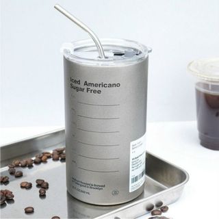 LY GIỮ NHIỆT INOX, CỐC GIỮ NHIỆT 600ML KÈM ỐNG HÚT AMERICANO CTB97 - BECHIP