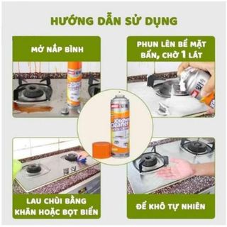 BÌNH XỊT BẾP CAM, CHAI XỊT TẨY RỬA ĐA NĂNG KITCHEN CLEANER 500ML CTB313 - BECHIP