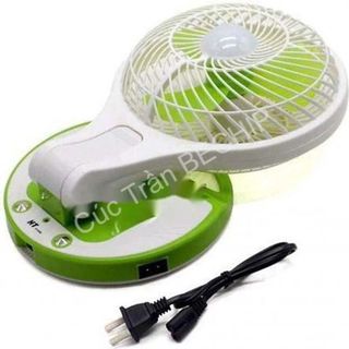 QUẠT TÍCH ĐIỆN MINI FAN 5580 KÈM ĐÈN LED CTB174 - BECHIP