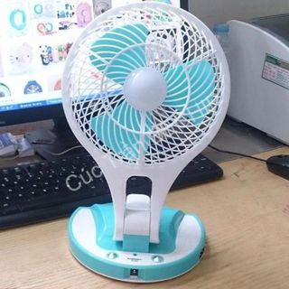 QUẠT TÍCH ĐIỆN MINI FAN 5580 KÈM ĐÈN LED CTB174 - BECHIP