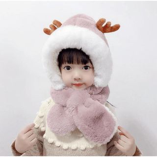 MŨ LÔNG CỪU SỪNG HƯƠU GIỮ ẤM CHO BÉ 1-8 TUỔI CTB563 - BECHIP