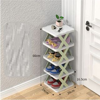 KỆ ĐỂ GIÀY DÉP 5 TẦNG CHỮ X THÔNG MINH CÓ THỂ THÁO LẮP, GẤP GỌN CTB72 – BECHIP