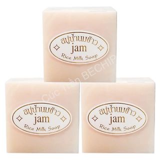 XÀ PHÒNG CÁM GẠO THÁI LAN JAM RICE MILK SOAP DƯỠNG TRẮNG, GIẢM MỤN THÂM CTB175 – BECHIP