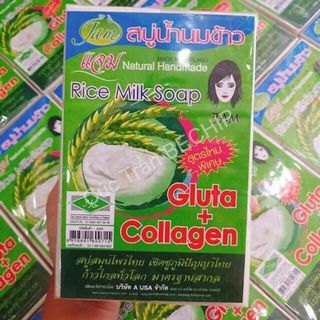 XÀ PHÒNG CÁM GẠO THÁI LAN JAM RICE MILK SOAP DƯỠNG TRẮNG, GIẢM MỤN THÂM CTB175 – BECHIP