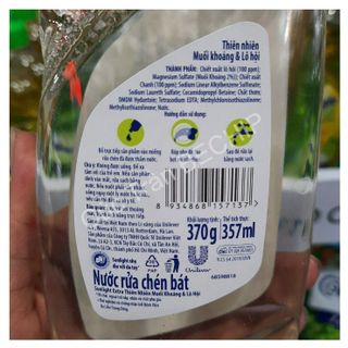 NƯỚC RỬA CHÉN SUNLIGHT THIÊN NHIÊN AN TOÀN CHO TRẺ NHỎ CHAI 370G CTB164 - BECHIP