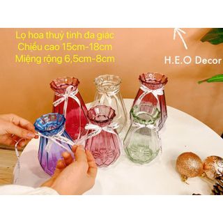 LỌ THỦY TINH CẮM HOA ĐA GIÁC CTB561 - BECHIP