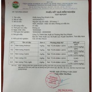 COMBO 100 CÁI KHẨU TRANG KF94 CHỐNG BỤI SIÊU MỊN DUY KHÁNH CTB74 - BECHP