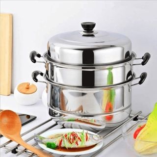 NỒI HẤP INOX 3 TẦNG 28CM, NẤU ĐƯỢC BẾP TỪ CTB560 - BECHIP