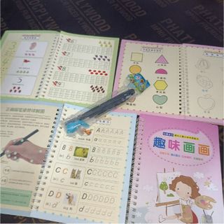 SET 3 QUYỂN LUYỆN VIẾT THẦN KỲ, SET 3 QUYỂN LUYỆN VIẾT TỰ BAY MỰC TẶNG BÚT VÀ MỰC THẦN KỲ CTB320 - BECHIP