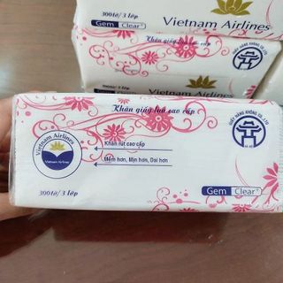 KHĂN GIẤY LỤA, KHĂN GIẤY RÚT VIETNAM AIRLINES CAO CẤP MỀM, DAI CTB198 - BECHIP