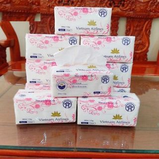KHĂN GIẤY LỤA, KHĂN GIẤY RÚT VIETNAM AIRLINES CAO CẤP MỀM, DAI CTB198 - BECHIP