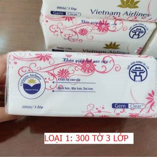 KHĂN GIẤY LỤA, KHĂN GIẤY RÚT VIETNAM AIRLINES CAO CẤP MỀM, DAI CTB198 - BECHIP