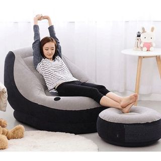 GHẾ ĐỆM BƠM HƠI, GHẾ HƠI TỰA LƯNG BỌC NHUNG CAO CẤP THƯ GIẢN SIÊU ÊM TẶNG KEO VÀ 2 MIẾNG VÁ, CTB557 - BECHIP