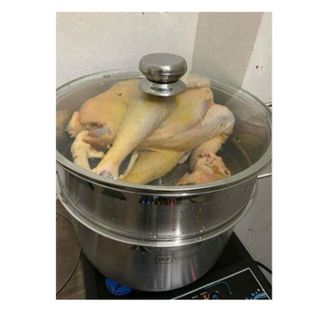 BỘ NỒI INOX 2 TẦNG KÈM XỬNG HẤP HT COOK 28CM CTB314 - BECHIP