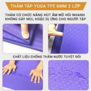 THẢM TẬP YOGA CHỐNG TRƯỢT, ĐỊNH TUYẾN CAO CẤP CTB56 - BECHIP