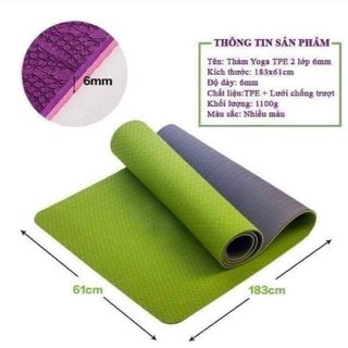 THẢM TẬP YOGA CHỐNG TRƯỢT, ĐỊNH TUYẾN CAO CẤP CTB56 - BECHIP