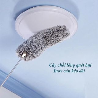 CÂY LAU BỤI QUÉT TRẦN NHÀ CÁN DÀI TỚI 2.8M, ĐẦU UỐN CONG CTB422 - BECHIP