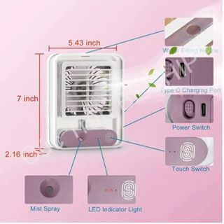 QUẠT TÍCH ĐIỆN ĐIỀU HÒA HƠI NƯỚC MINI KIÊM ĐÈN NGỦ LÀM MÁT KHÔNG KHÍ CTB196 – BECHIP