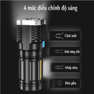 ĐÈN PIN CẦM TAY 4 BÓNG/ 5 BÓNG SIÊU SÁNG TIỆN ÍCH CTB411 - BECHIP