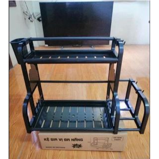 KỆ GIA VỊ ĐA NĂNG, KỆ ĐỰNG GIA VỊ NHÀ BẾP 2 TẦNG CHỮ B CTB301 - BECHIP