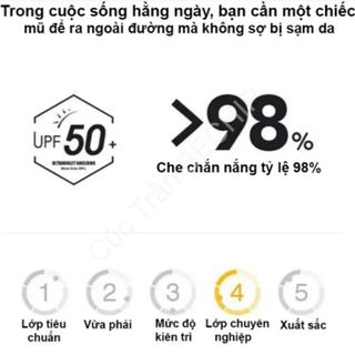 MŨ CÓI NỮA ĐẦU CHỐNG TIA UV HIỆU QUẢ TỚI 98% CTB187 - BECHIP