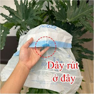 CUỘN 100 TÚI ĐỰNG RÁC DÂY RÚT MINAIER TỰ HỦY, SIÊU DAI, CHỐNG RÒ RỈ NƯỚC, KHÔNG SỢ BẨN TAY 45*50 CM CTB302 - BECHIP