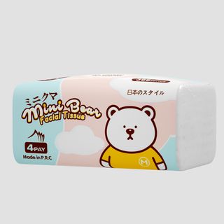 Khăn giấy khô Mini Bear chính hãng- 300 tờ / 4 lớp