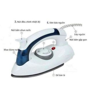 BÀN LÀ HƠI NƯỚC MINI CẦM TAY, GẤP GỌN TIỆN DỤNG CTB65 - BECHIP