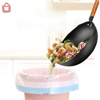 CUỘN 100 TÚI ĐỰNG RÁC DÂY RÚT MINAIER TỰ HỦY, SIÊU DAI, CHỐNG RÒ RỈ NƯỚC, KHÔNG SỢ BẨN TAY 45*50 CM CTB302 - BECHIP
