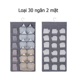 TÚI ĐỰNG ĐỒ LÓT 2 MẶT 30 NGĂN TREO TỦ TIỆN LỢI CTB62 - BECHIP