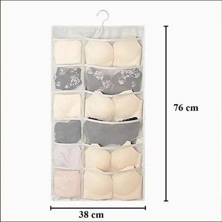 TÚI ĐỰNG ĐỒ LÓT 2 MẶT 30 NGĂN TREO TỦ TIỆN LỢI CTB62 - BECHIP