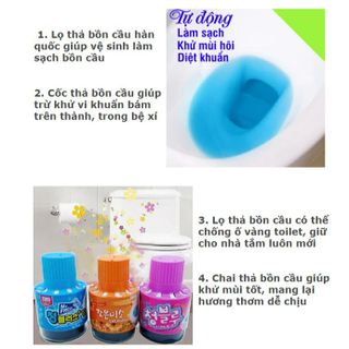 LỌ THẢ BỒN CẦU HÀN QUỐC SẠCH VI KHUẨN, NGÁT HƯƠNG THƠM CTB296 - BECHIP
