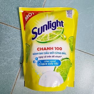 TÚI 1.4KG NƯỚC RỬA CHÉN SUNLIGHT CHANH 100 – ĐÁNH BAY DẦU MỠ CỨNG ĐẦU CTB349 - BECHIP