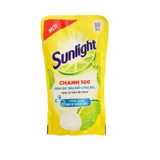 TÚI 1.4KG NƯỚC RỬA CHÉN SUNLIGHT CHANH 100 – ĐÁNH BAY DẦU MỠ CỨNG ĐẦU CTB349 - BECHIP
