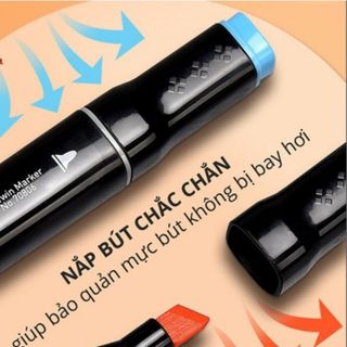 BỘ BÚT MÀU DẠ 48 CÂY KÈM TÚI VẢI CTB293 - BECHI