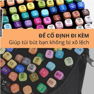 BỘ BÚT MÀU DẠ 48 CÂY KÈM TÚI VẢI CTB293 - BECHI