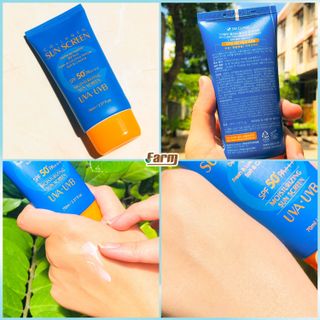 KEM CHỐNG NẮNG 3W CLINIC COLLAGEN SUN SCREEN SPF50+ PA+++ (MÀU XANH)