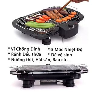 BẾP NƯỚNG ĐIỆN KHÔNG KHÓI 2000W ELECTRIC BARBECUE GRILL CTB163 - BECHIP