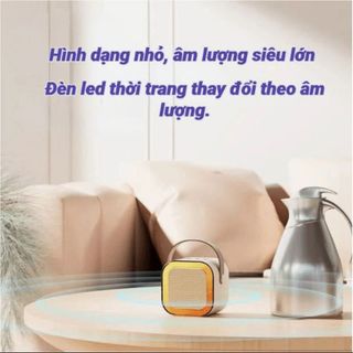 LOA KARAOKE BLUETOOTH MINI K12 TẶNG KÈM 2 MIC KHÔNG DÂY, CÓ THỂ THAY ĐỔI GIỌNG CTB531 - BECHIP