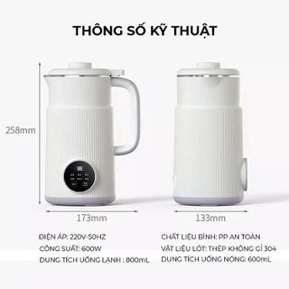 MÁY LÀM SỮA HẠT OSTMARS TIẾNG VIỆT 800ML CTB404 - BECHIP