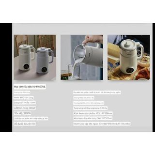 MÁY LÀM SỮA HẠT OSTMARS TIẾNG VIỆT 800ML CTB404 - BECHIP
